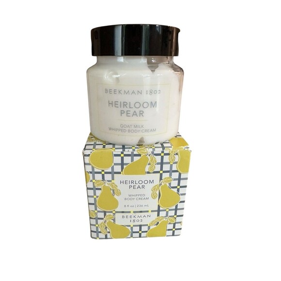 Beekman 1802 "Heirloom Pear" Goat Milk Whipped Body Cream Lotion 8 oz New Sealed - Picture 1 of 6